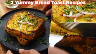 2 Yummy Bread Toast For Tiffin Recipes [upl. by Amanda150]