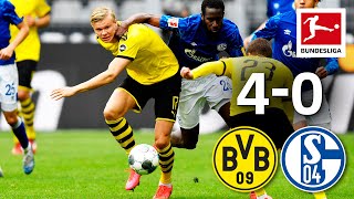 Borussia Dortmund vs FC Schalke 04 I 40 I Haaland Guerreiro amp Hazard Goals in Revierderby Win [upl. by Okomom]