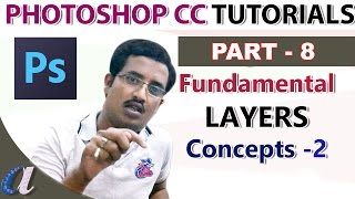 Photoshop CC Tutorials in Telugu 08 Layers Concepts2  computersaddacom [upl. by Cleodell]