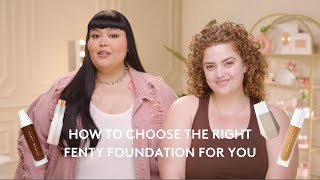 How To Choose The Right Foundation For You  Fenty Beauty Foundation Portfolio [upl. by Sucam]