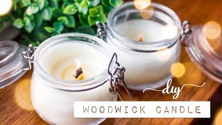 DIY Crackle Woodwick Candles with Popsicle Sticks  Gift Idea  Decor [upl. by Settle]