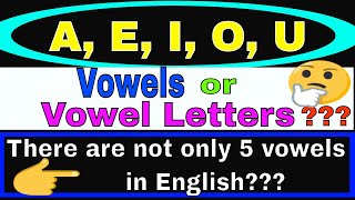 AEIOU are not 5 vowels [upl. by Nylodam558]