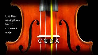 Viola Tuner  Easy to use  quotpluckingquot viola sound [upl. by Erodeht692]