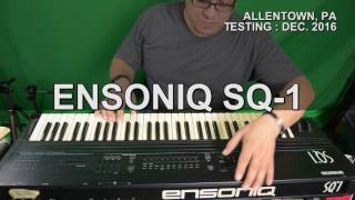 Ensoniq SQ1  Sound Demo  Allentown PA [upl. by Airrat925]