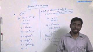 Application of Derivatives Approximations and Errors CBSE Class 12 XII Mathematics [upl. by Novej]