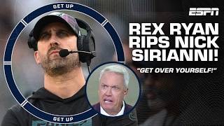 GET OVER YOURSELF 🗣️  Rex Ryan SOUNDS OFF on Nick Sirianni for yelling at fans  Get Up [upl. by Jonme958]