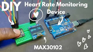 How to make Heartbeat Monitoring Device very easily using MAX30102 Module  DIY  Ut Go [upl. by Noslien59]