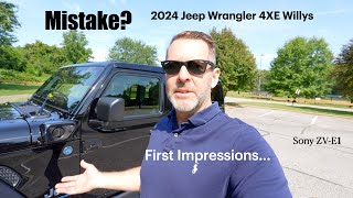 2024 Jeep Wrangler 4XE Willys Mistake First Impressions jeepwrangler4xe [upl. by Romeon]