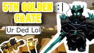 Getting My 5th Gold Crate Im a no life fr  Roblox Tower Defense Simulator [upl. by Ytsirk]