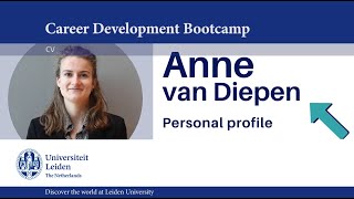 Leiden University  Career Service Bootcamp CV [upl. by Ellinad]