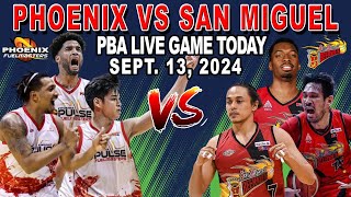 SAN MIGUEL BEERMEN vs PHOENIX PBA Live Game Today September 13 2024 [upl. by Letrice]