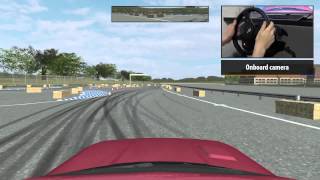 Live for Speed Ebisu School Circuit Drifting Onboard [upl. by Hart40]