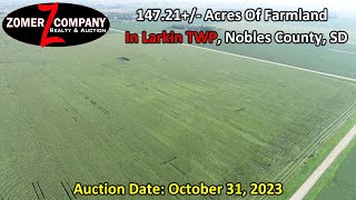 14721 Acres Of Farmland In Larkin TWP Nobles County MN Sold At Auction On October 31 2023 [upl. by Haeluj]