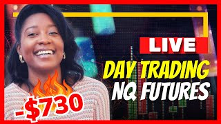 730 LOSS LIVE Day Trading Nasdaq Futures  Apex Trader Funding [upl. by Meelas378]