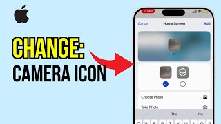 How To Change Camera Icon On iPhone [upl. by Ardnuahsal]