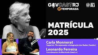 Matrícula 2025  GovCast RJ [upl. by Idzik]