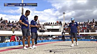 Pétanque une mène incroyable au masters 2024 étape 4 demi finale rocher vs andriantseheno [upl. by Orion]