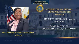 09032024  Committee on Budget Appropriations and Finance [upl. by Roswell448]