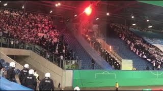 Hansa Fans präsentieren HerthaFahne Hansa Rostock  Hertha BSC Berlin  DFB Pokal [upl. by Citarella]