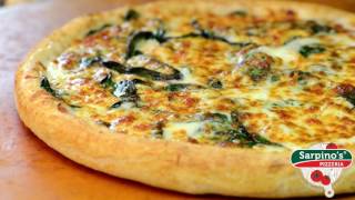 Alfredo Spinach Pizza  Sarpinos Pizzeria Video [upl. by Negam]