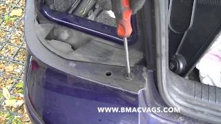 How to Remove a VW Rear Bumper [upl. by Ahsenaj]