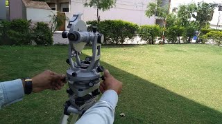 Part1 Theodolite Surveying In Hindi Parts of Theodolite Varnier scale [upl. by Ally]