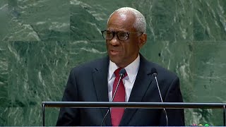 🇭🇹 Haïti Le président du CP Edgard Leblanc Fils à la tribune de la 79e Assemblée générale de lONU [upl. by Courcy]