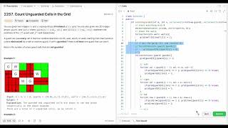 Leetcode  2257 Count Unguarded Cells in the Grid [upl. by Amaral]