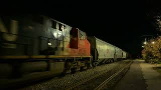 4K 3 trains in East Lansing Michigan with K3HL leader  10292024 [upl. by Etnaihc540]