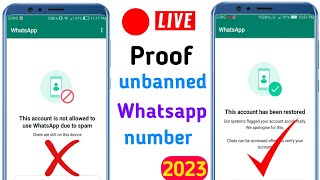 This account is not allowed to use whatsapp due to spam  whatsapp unbanned kaise kare whatsappban [upl. by Annawahs]