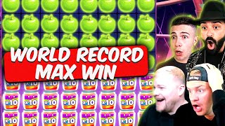 JAMMIN JARS WORLD RECORD BIGGEST WINS Top 5 Ayzee Fruity Slots Roshtein [upl. by Papagena]