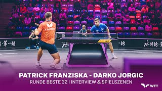 Patrick Franziska  Darko Jorgic I WTT Champions 2024 Frankfurt [upl. by Ila]