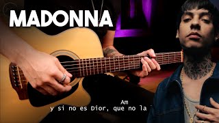 Madonna  Natanael Cano Oscar Maydon GUITARRA Cover REQUINTO  ACORDES Christianvib [upl. by Eihpos]