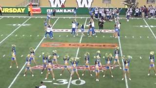 Winnipeg Blue Bomber Cheer and Dance Team June 8 [upl. by Noyr]