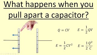 1104 updated What happens when you pull apart a capacitor [upl. by Ettennad]