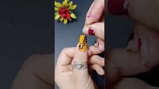 Easy Nail Art at home without tools 💅 shorts youtubeshorts nailart makeup nailpolish viral [upl. by Davis339]