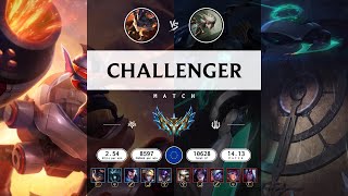 Challenger Match Over 10000 LP  EUW server Patch 1413 [upl. by Hairim796]