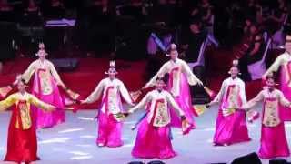 Korean Fan Dance Vesak and SG 50 Concert ◆ 韓国扇舞◆卫塞与建国50周年庆祝晚會 [upl. by Edelson421]