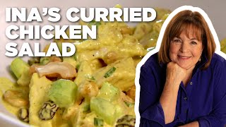 Ina Gartens Curried Chicken Salad  Barefoot Contessa  Food Network [upl. by Krever]