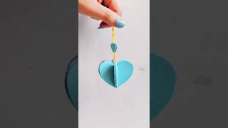 BLUE HEART 💙 Handmade Crafts handmadecrafts blueheart heart diy glitter papercrafts diycraft [upl. by Anihpled904]