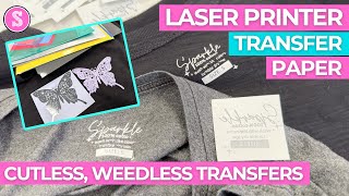 Laser Printer Transfer Paper No Cut No Weed Transfers with Presto Paper [upl. by Demaggio735]