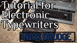 Basic Introduction to Electronic Typewriters [upl. by Gregory192]