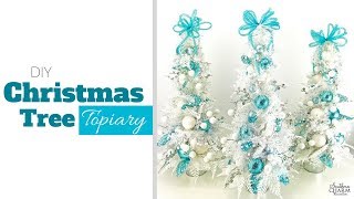 DIY Christmas Tree Topiary for Your Table [upl. by Rexana]