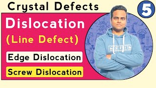 Dislocation in Crystals  Line Defect In Crystals  Types Of Dislocation  Crystal Defects [upl. by Rolfston]