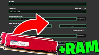 How To Allocate More RAM To Minecraft  Add Ram To Minecraft [upl. by Pfister]