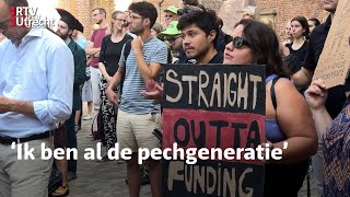 Start academisch jaar UU begint met protest  RTV Utrecht [upl. by Areivax636]