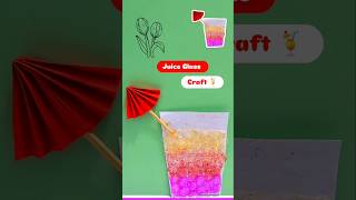 Juice Glass Craft idea for kids step by step Juiceglass viralshort youtubeshorts shortsfeed [upl. by Lauretta]