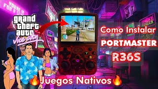 Como Instalar PORTMASTER Ultima Versión🔥 Port GTA Vice City🔥en R36S✅✅💯 [upl. by Ettennan948]