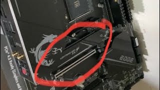 How to insert M2 NVMe SSD into M2 slot on MSI MPG B550 Gaming Edge Wifi [upl. by Haidej255]