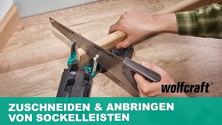 GelingSet Sockelleisten Perfektes Zuschneiden amp Anbringen von Sockelleisten  wolfcraft [upl. by Vish]